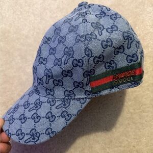 Gucci x Palace Blue Monogram Baseball Cap